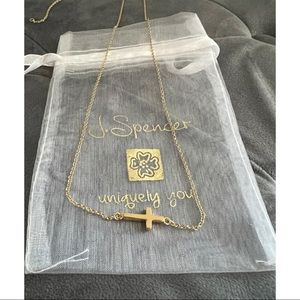 NWT J.Spencer Cross Necklace